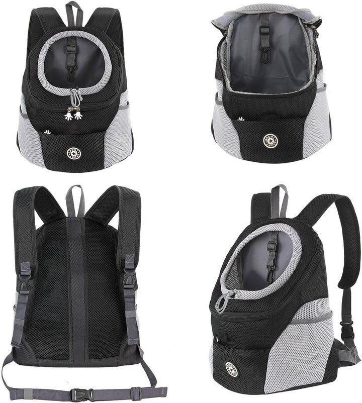 M MUNCASO Hundetrage-Rucksack Welpentasche Kleine Haustier-Fronttasche mit Atmungsaktivem, Head-Out-