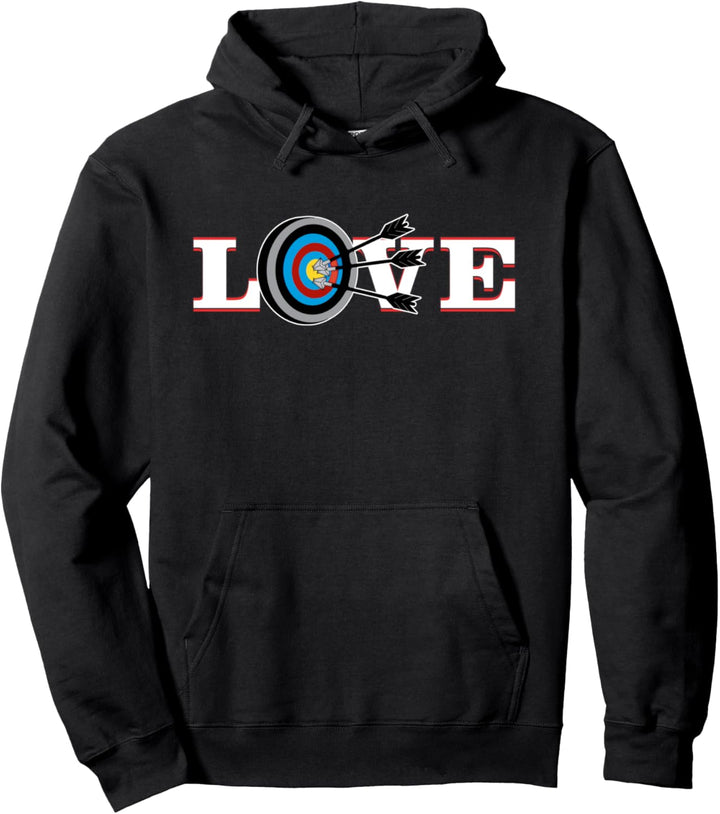 Bogenschiessen Love For Archers Pullover Hoodie