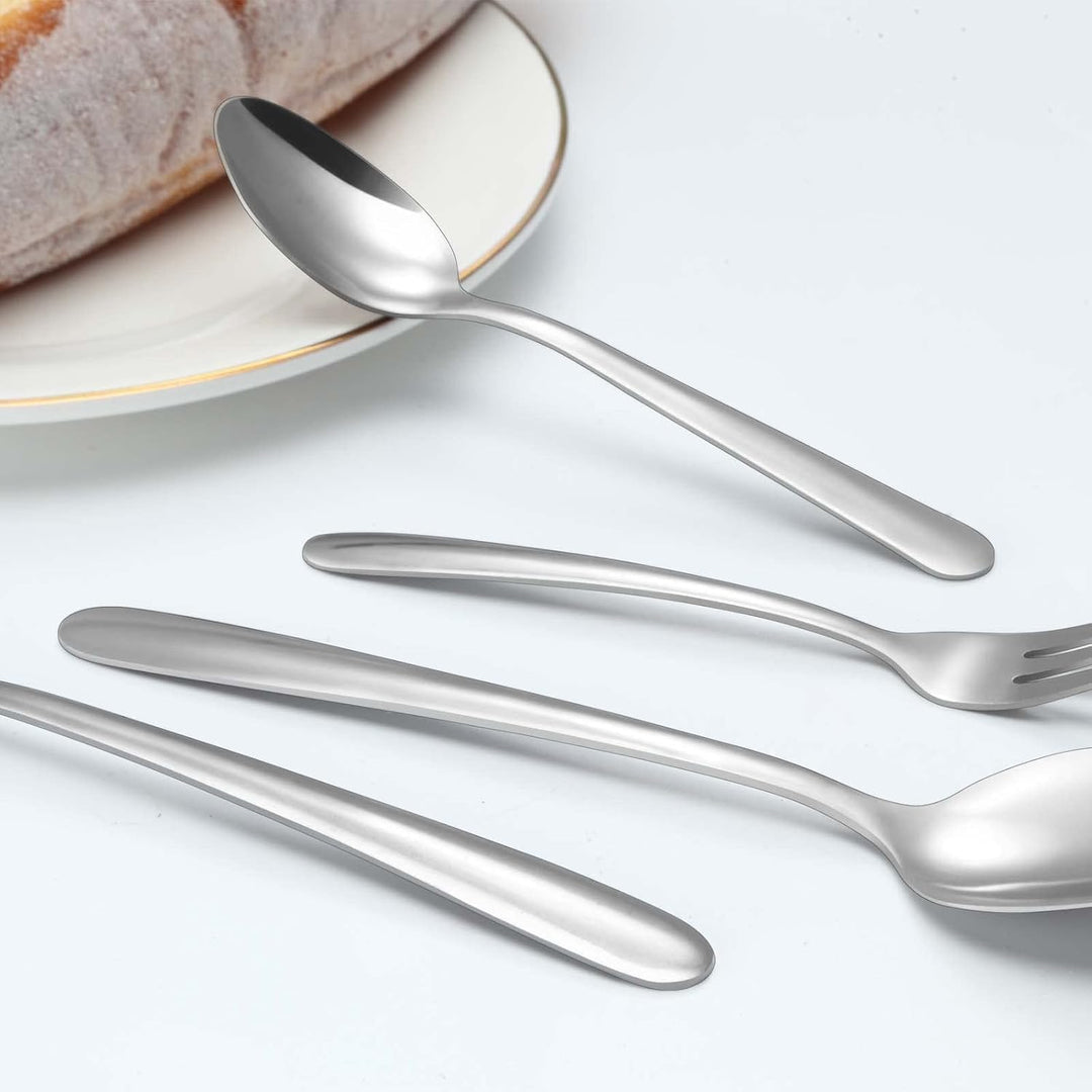 Bestdin Besteck Set mit Steakmesser, 36 teilig Besteck Set 6 Personen, Edelstahl Besteckset mit Mess