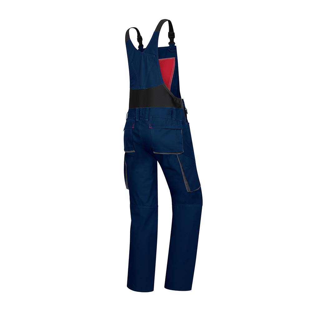 BP 1798-720-110-58n Latzhose, Stretch-Hosenträger mit Clipbefestigungen, 305,00 g/m² Verstärkte Baum