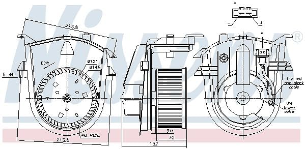 Nissens 87176 Heizung