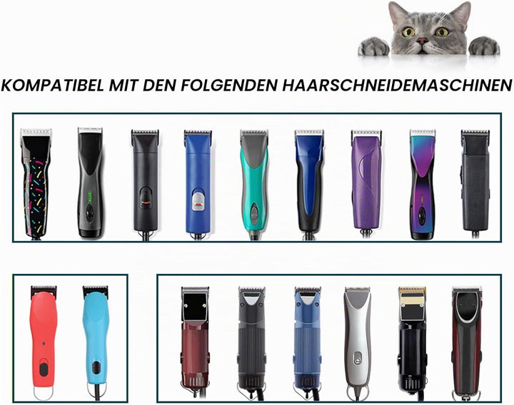 Ersatzmesser für Hundepflege, kompatibel mit Heiniger / Moser Max45 / Andis / Oster A5 / Wahl 10 km