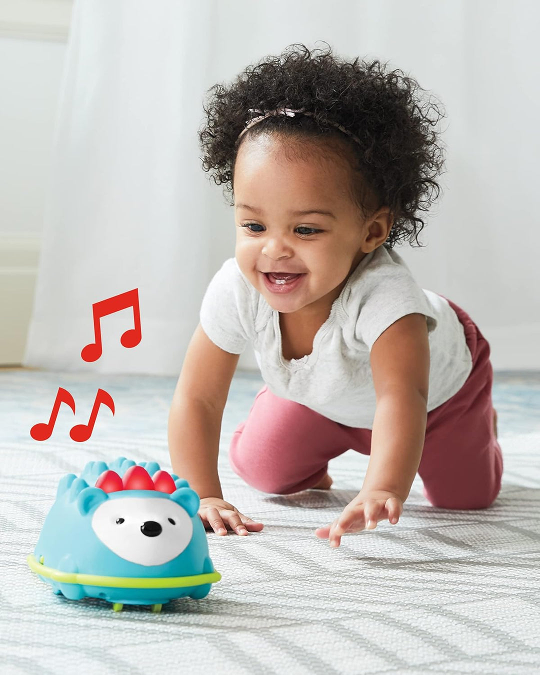 Skip Hop Explore and More Krabbelspielzeug Igel zum Krabbeln Lernen mit Licht und Musik, ab 5 Monate