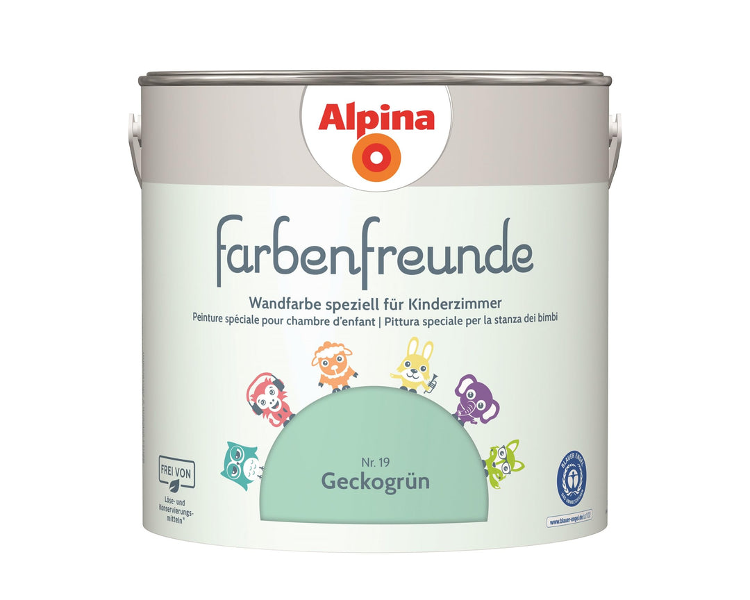 Alpina Farbenfreunde Nr. 19 Geckogrün 2,5 Liter matt, Geckogrün