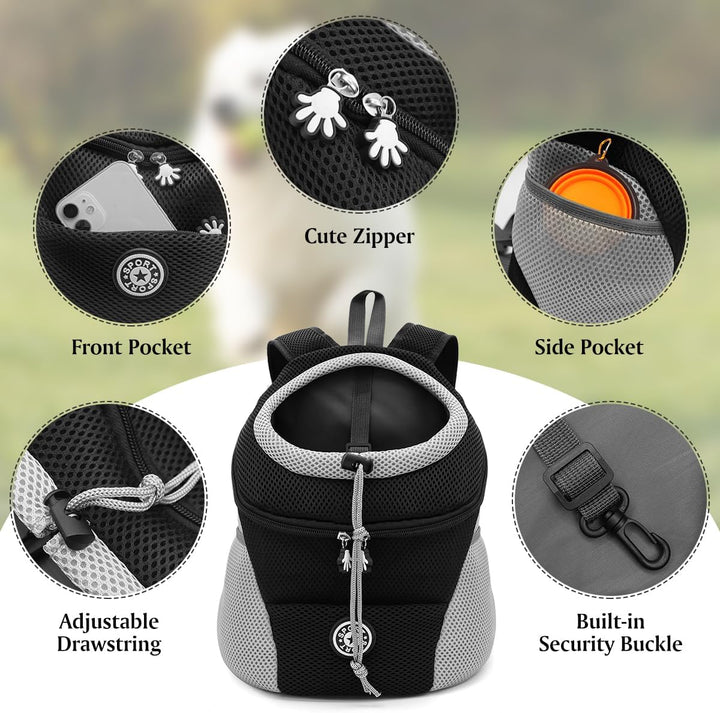 LUKDUNG Pet Hunderucksack Katzerucksack, Haustier Rucksack Tragbare Hundetragetasche Reisen, für kle