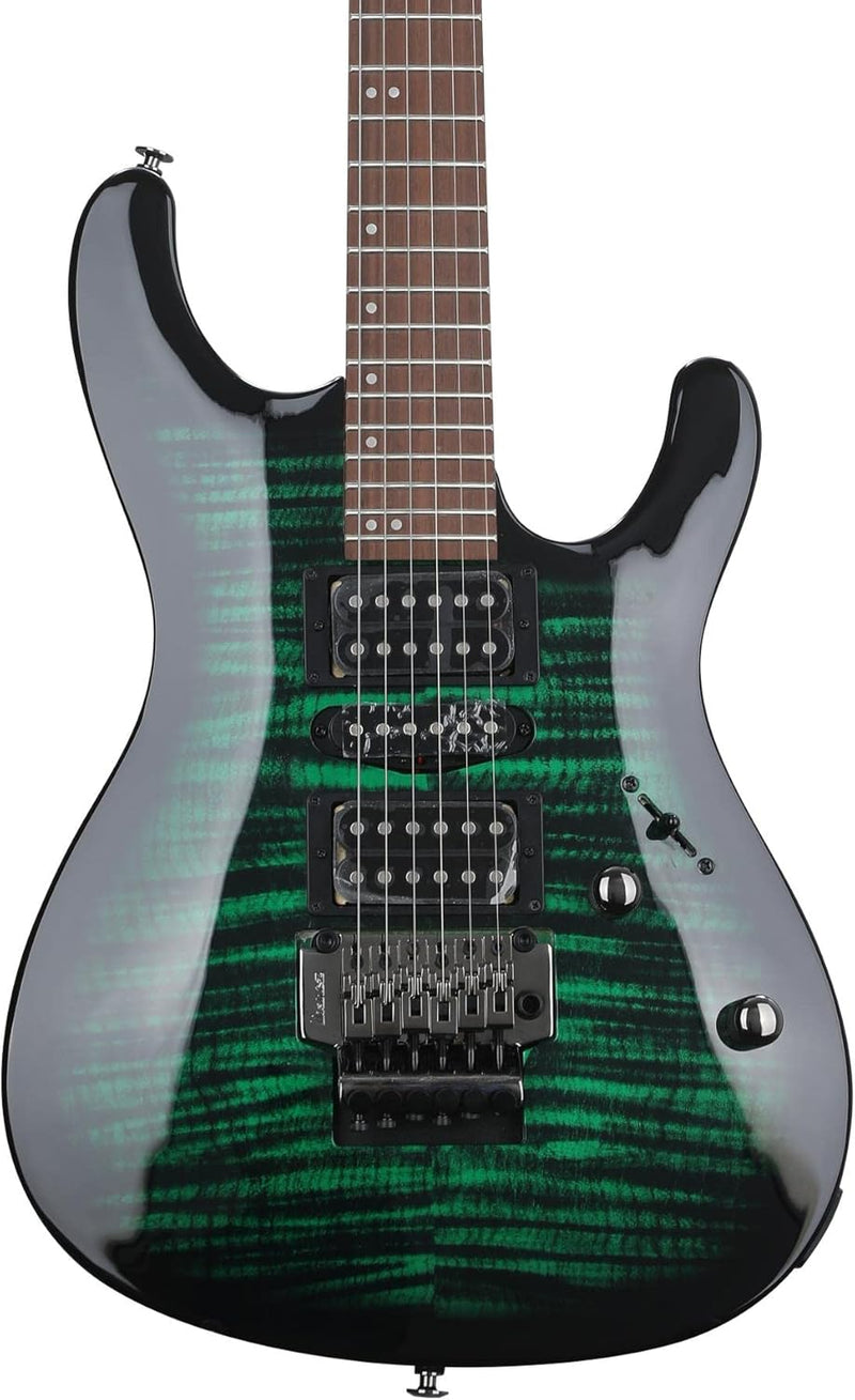 Ibanez Kiko Loureiro KIKOSP3-TEB Transparent Emerald Burst - E-Gitarre