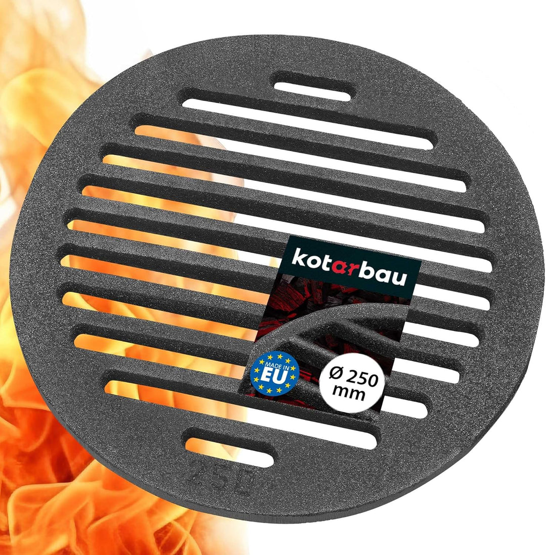 KOTARBAU Kaminrost Ø 25 cm Rundrost Ascherost Kaminofen Tafelrost Rost Ofengitter Kamin Ersatzteile