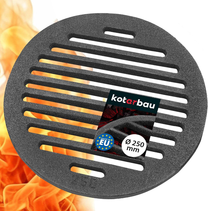 KOTARBAU Kaminrost Ø 25 cm Rundrost Ascherost Kaminofen Tafelrost Rost Ofengitter Kamin Ersatzteile