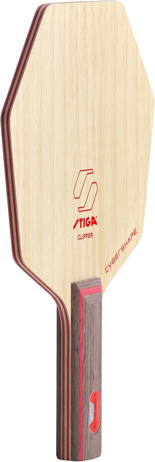 STIGA Clipper Cybershape - Offensives 7-Layer Tischtennisholz - Höchstgeschwindigkeit mit Präzision