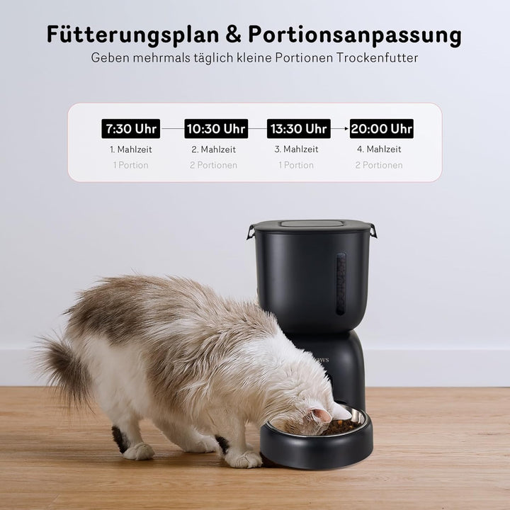 Automatischer Katzenfutterspender und Wasserspender FW1, Draht oder Batterie Katzenfutterspender 3L