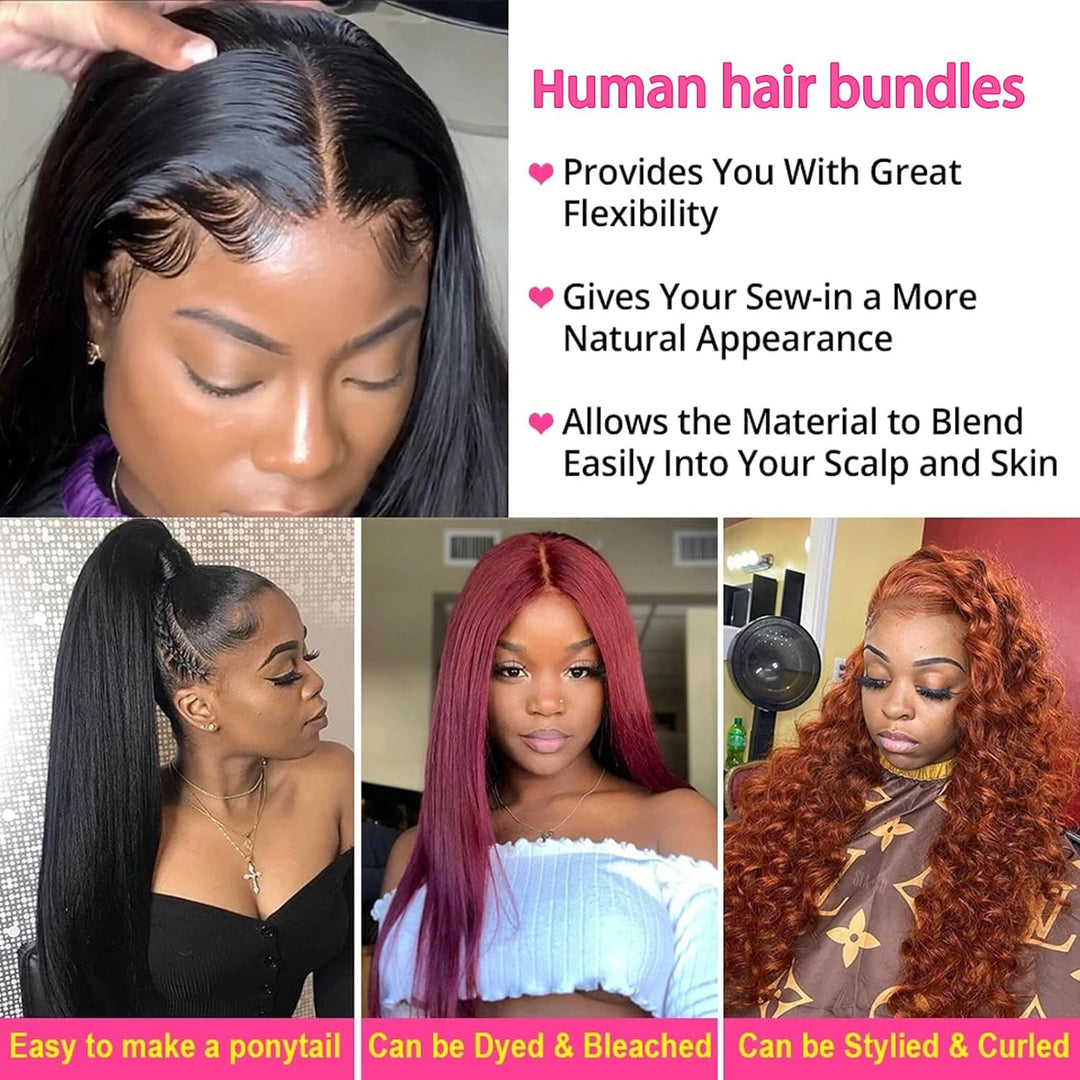 Huarisi Brasilianisches Gerade Echthaar 1 Bündel, 18 inch Brazilian Straight Hair Bundle Extensions