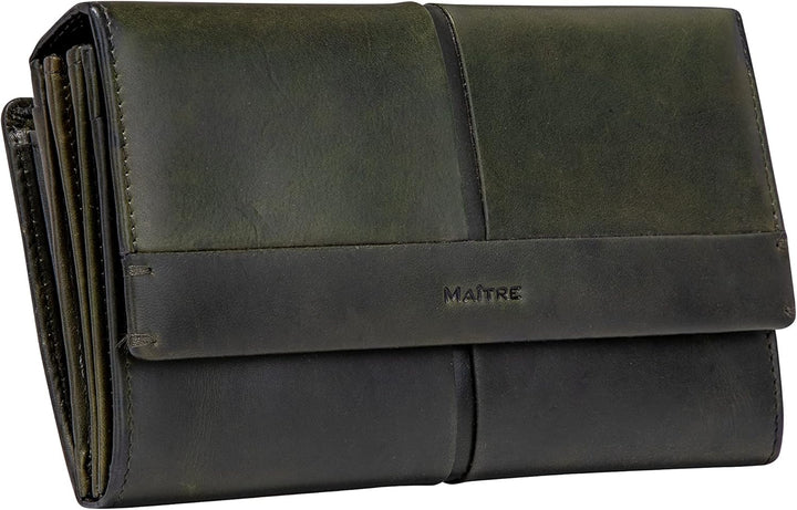 Maitre - Birkenfeld Diedburg Purse LH15FZ Grün Farbe:grün / Material:textile,leather, Farbe:grün / M