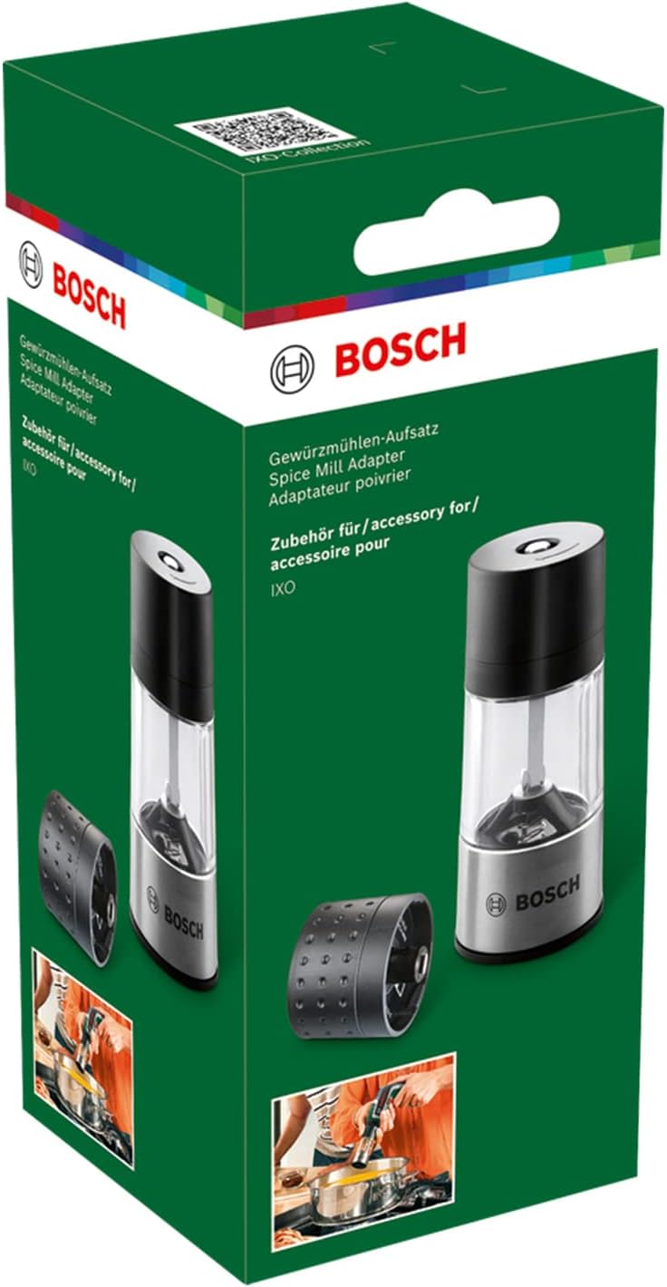 Bosch Gewürzmühlen-Aufsatz für IXO Akkuschrauber Gewürzmühlenaufsatz, Gewürzmühlenaufsatz