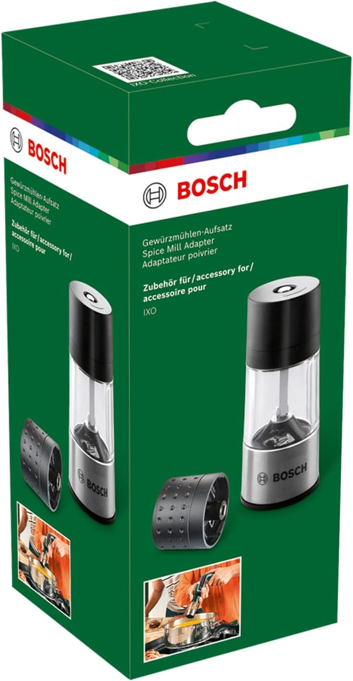 Bosch Gewürzmühlen-Aufsatz für IXO Akkuschrauber Gewürzmühlenaufsatz, Gewürzmühlenaufsatz