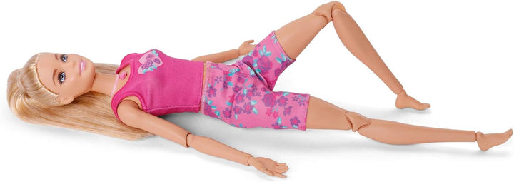 Barbie Achtsame Bewegungen, Puppe in Yoga-Kleidung mit 6 Meditationsmodi, die durch Lichter, Geräusc