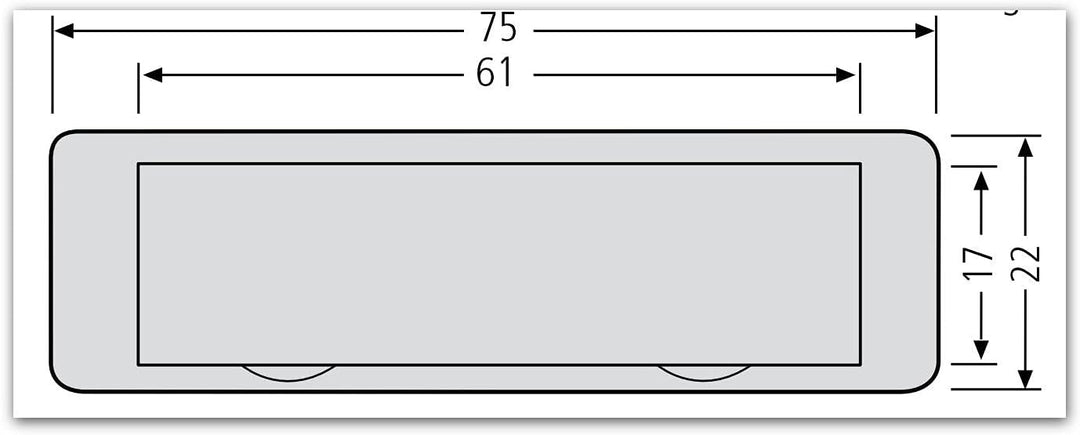 Renz Renz Namensschild 75 x 22 mm 7/112 10 Stück, 10 Stück