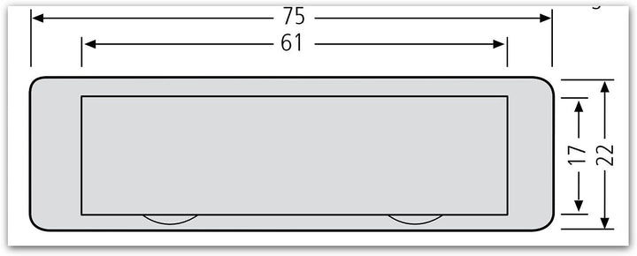 Renz Renz Namensschild 75 x 22 mm 7/112 10 Stück, 10 Stück