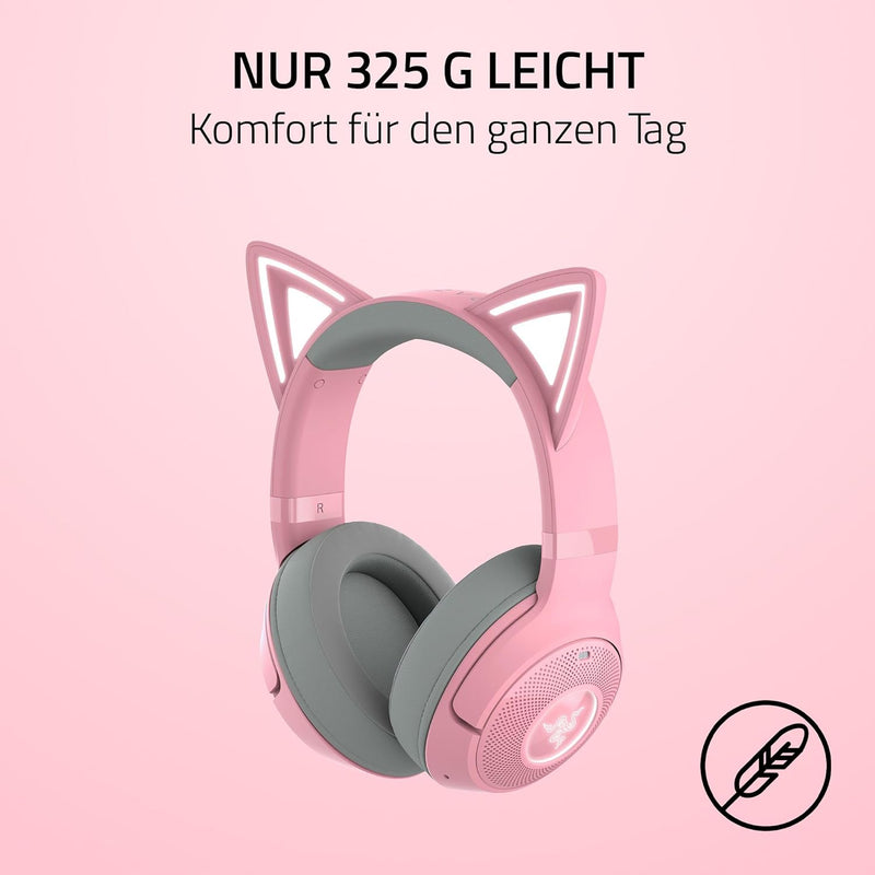 Razer Kraken Kitty V2 BT - Wireless Bluetooth RGB Headset with Kitty Ears (Kitty Ears and Earcups, B