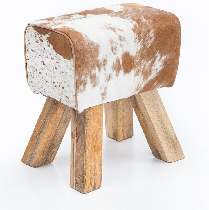 FineBuy Design Turnbock Sitzhocker 40 x 30 x 47 cm | Turnhocker Hocker Beistellhocker Fusshocker Bra