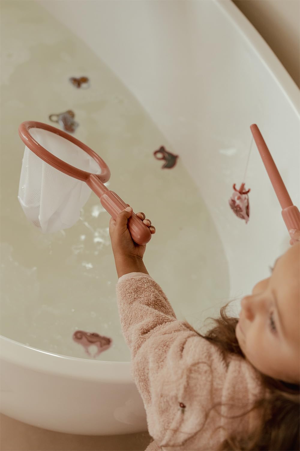 Little Dutch Angelspiel Badespielzeug für Baby Kleinkind - rosa