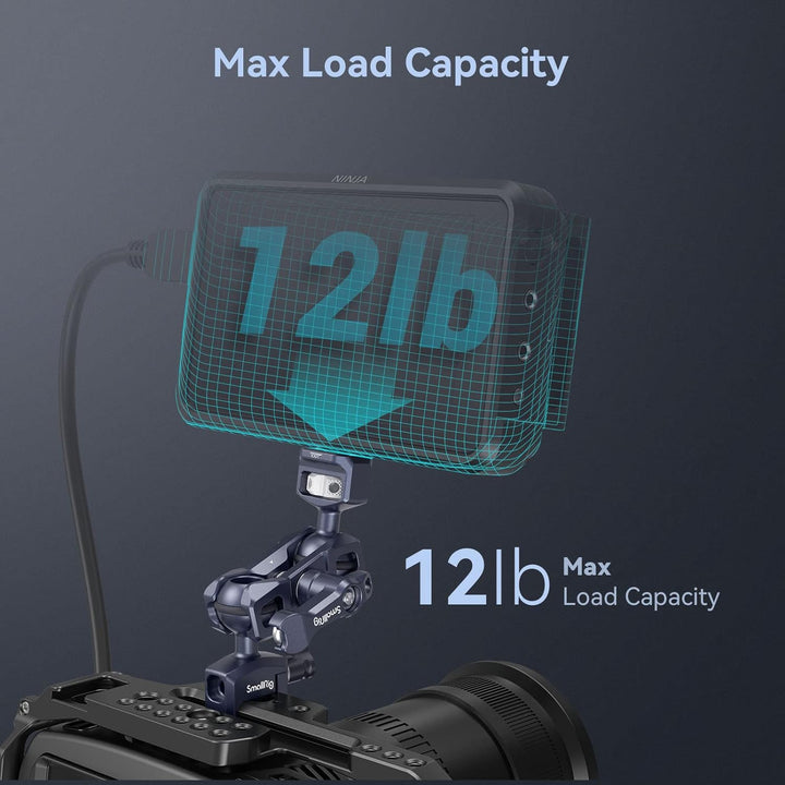 SmallRig Articulating Magic Arm mit NATO-Klemme und 1/4"-20 Schraube (mit einziehbaren Stiften), 360