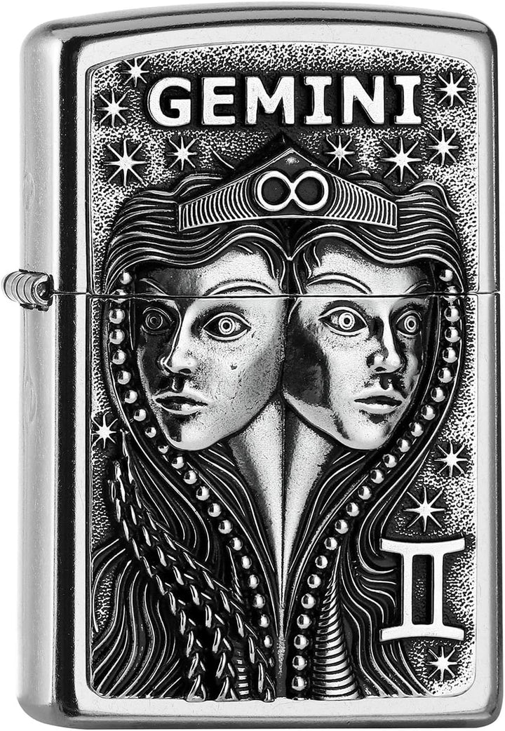 Zippo 2006503 PL 207 Gemini Tierkr. V19 Feuerzeug,Messing,Design,5,83,81,2