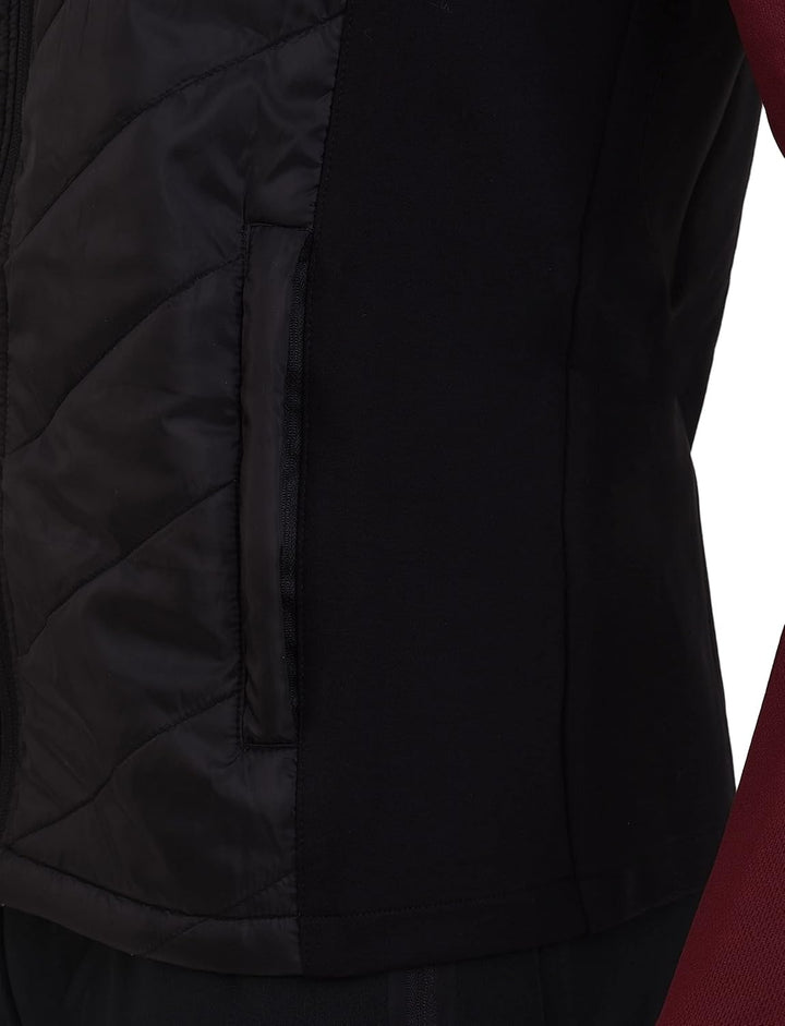 TCA Herren Excel Runner Leichte und gepolsterte Weste mit Reissverschlusstaschen S Schwarz, S Schwar