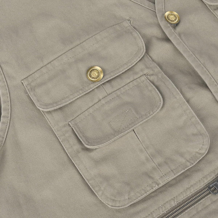YOUTHUP Weste Herren Anglerweste Outdoor Ärmellose Fotografie Jagd Sportweste Multi-Tasche Leicht Kn
