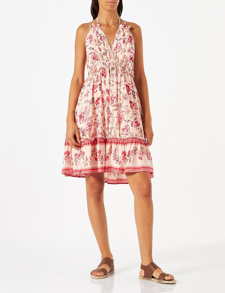 IZIA Damen Gaya-Sommerkleid Kleid S Rosa, S Rosa