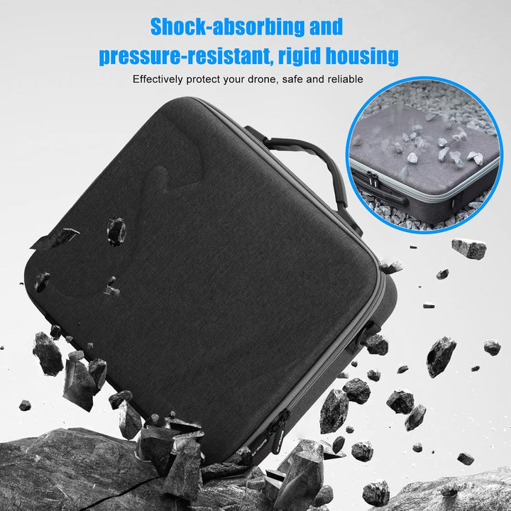 SYACHI Drohne Tasche für DJI Flip, Tragbare PU wasserdichte Case mit Schultergurt Tasche für DJI FLI