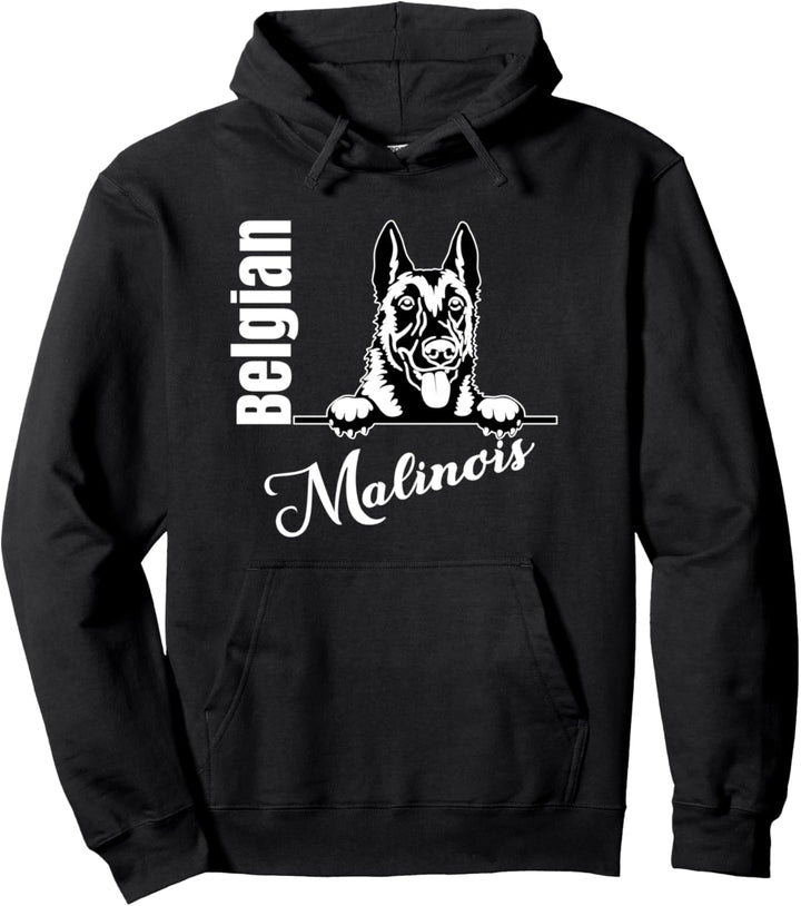 Belgian Malinois Portrait Hund Hunde Design Pullover Hoodie