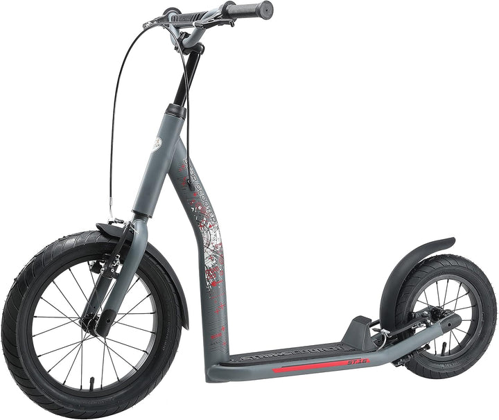 STAR SCOOTER Kinder Tret Roller ab 8 Jahre | City Kick Scooter Luftreifen Höhenverstellbar 16 Zoll N