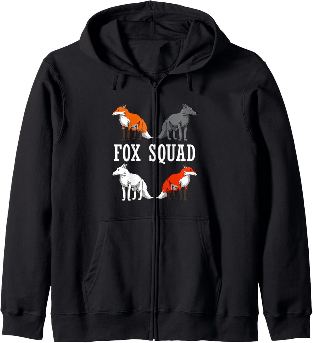 Fox Squad Lustiger Spruch Waldtier Kapuzenjacke