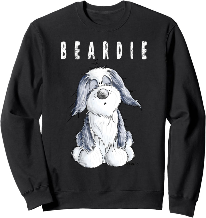Kleiner Beardie T-Shirt I Bearded Collie Hund Geschenk Sweatshirt