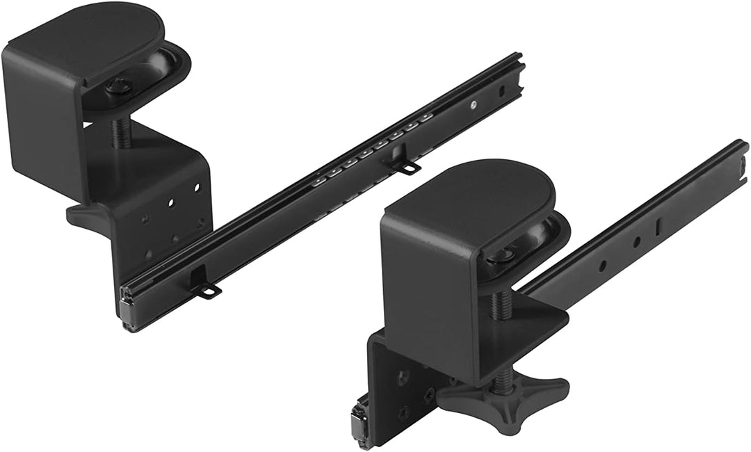 FIX&amp;EASY Tastaturauszug klemmbar mit Tastaturablage 800X300mm ahorn Dekor, Tischklemmen höhenverstel
