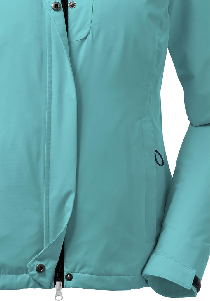 Killtec Damen Kos 25 Wmn Jckt Funktionsjacke mit einrollbarer Kapuze, packbar 38 aqua, 38 aqua