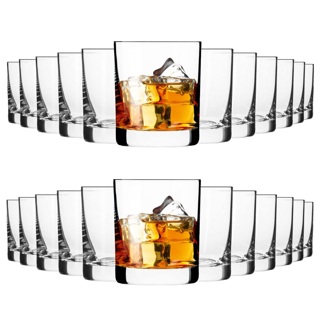KIAPPO Whiskey Gläser 24er Set - Whisky Tumbler Gläser 300ml - Kristall Trinkgläser für Scotch Bourb
