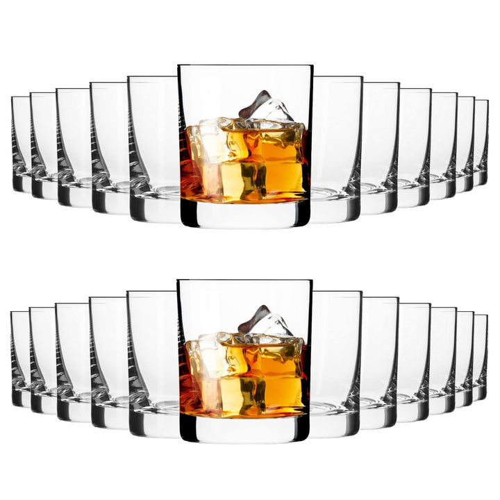 KIAPPO Whiskey Gläser 24er Set - Whisky Tumbler Gläser 300ml - Kristall Trinkgläser für Scotch Bourb