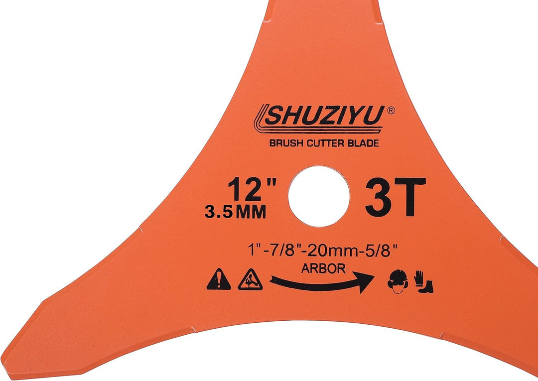 LSHUZIYU 305MMx3.5MM-3T, 2 Stück, 25.4mm Dorn mit Adapter 22.23-20-16mm, Freischneiderklinge, Freisc