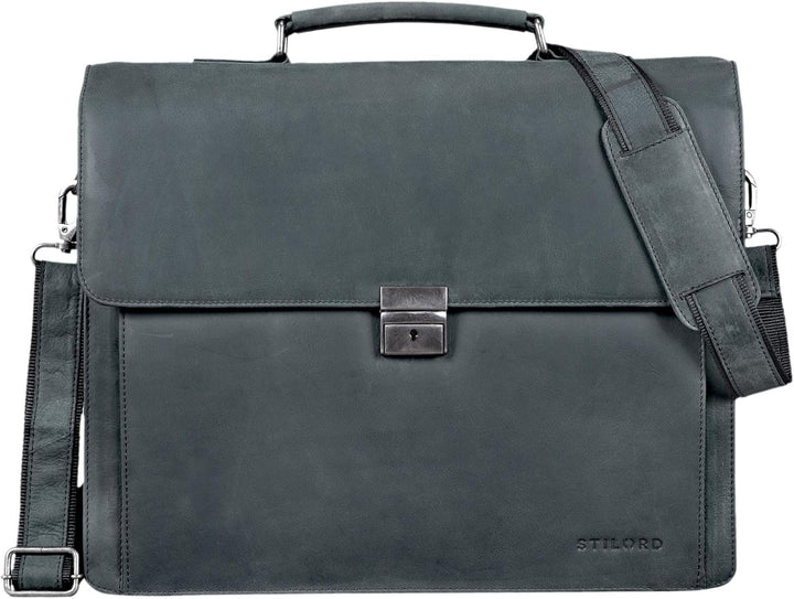 STILORD 'Johann' Klassische Aktentasche Herren Damen Businesstasche für 15,6 Zoll Laptop passend für