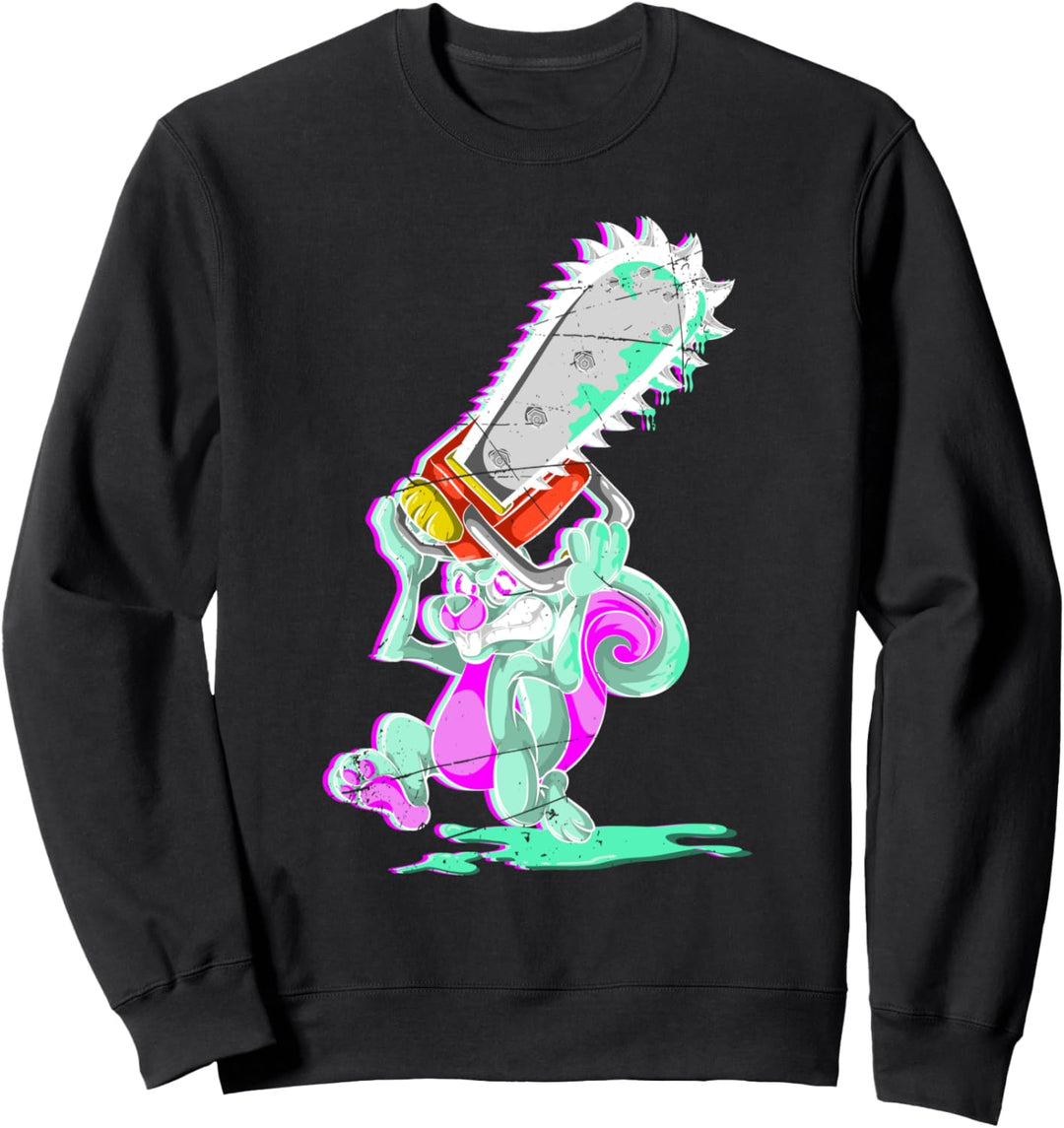 Unheimliches Eichhörnchen im Gothic-Stil, Pastellfarben Sweatshirt