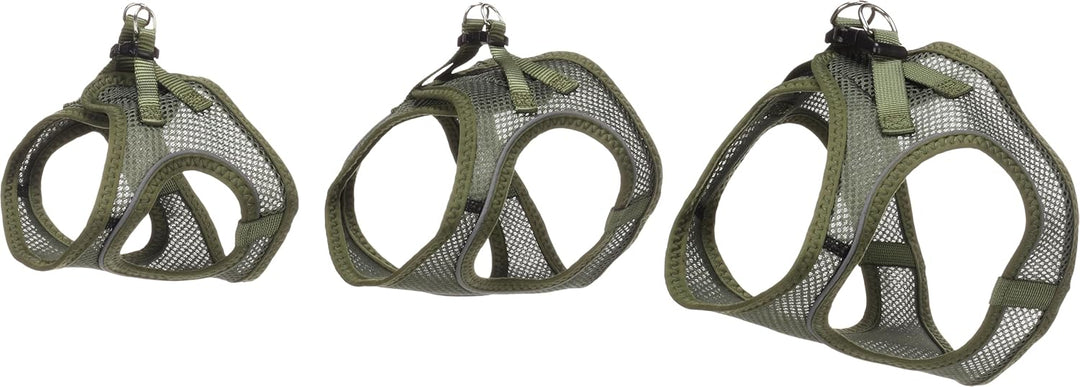 katzengeschirr - Step&Go Berta kaki S - 24-29 cm / 31-35 cm - Nylon mit atmungsaktivem mesh und refl