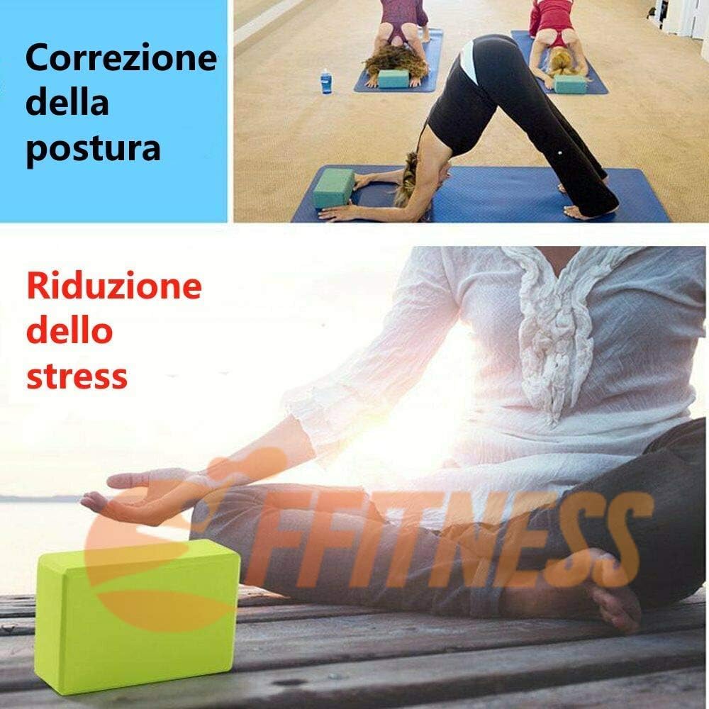 4 Yoga-Blöcke zur Unterstützung der Yoga Pilates aus EVA-Schaumstoff, umweltfreundlich