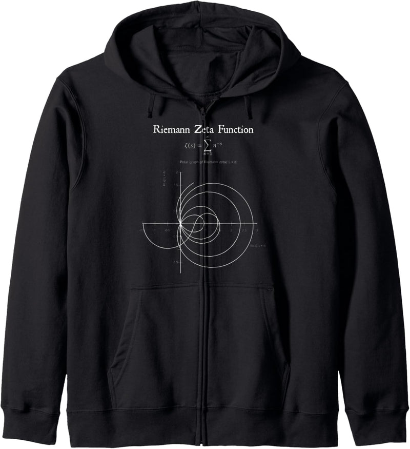 Riemann Zeta Function Graph Physik Mathematiklehrer Nerdy-Geschenk Kapuzenjacke