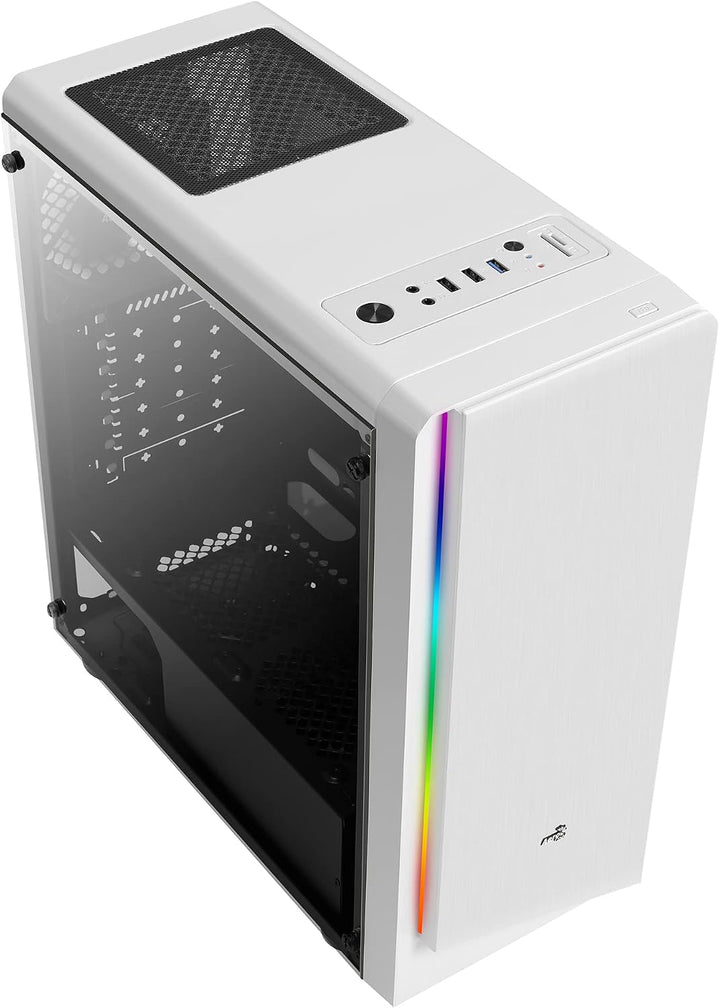 AeroCool Computergehäuse, Weiss, Única Weiss RIFT, Weiss RIFT