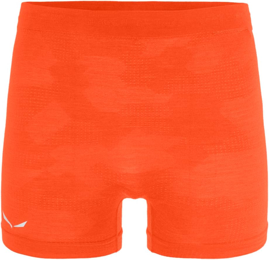 Salewa Herren Zebru Fresh Merino Responsive Boxer Men Underwear (1er Pack), S Red Orange