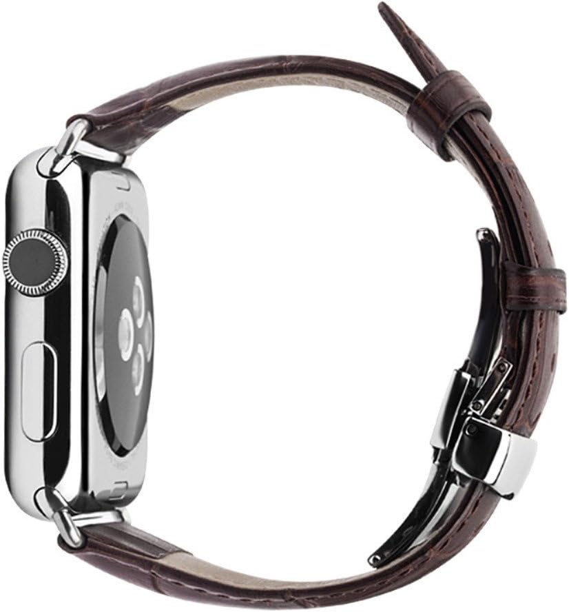 Leder Armband kompatibel mit Apple Watch Armband 42/44/45/49mm - Lederarmband für Apple Watch Series