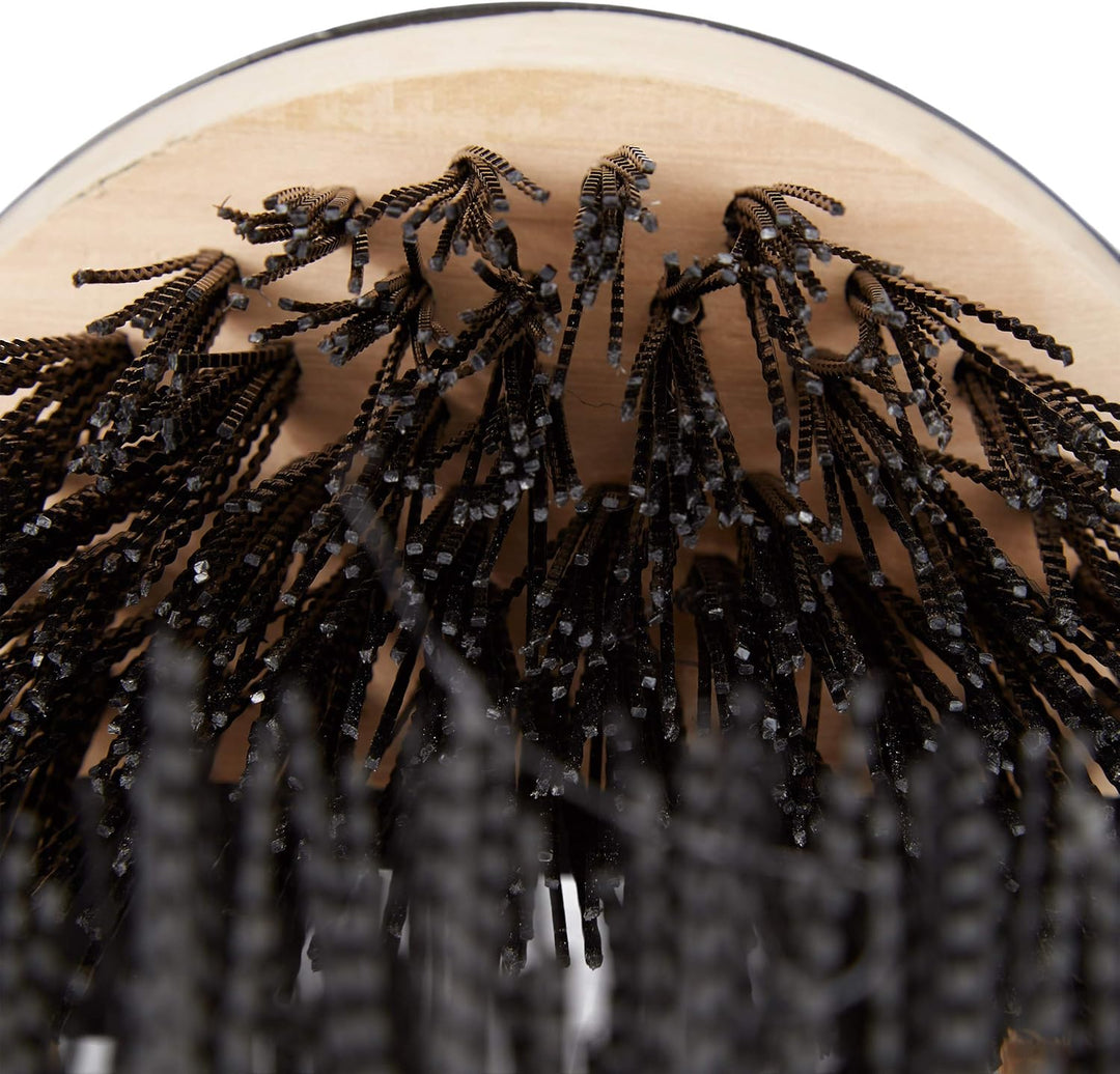 Relaxdays 2 x Schuhabstreifer mit Rundum-Bürsten, Fussabtreter Aussenbereich, robuste Borsten, mit B