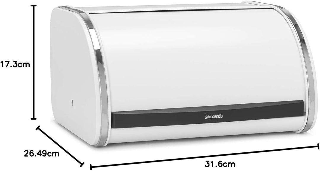 Brabantia Roll-Top-Brotkasten, weiss, mittel, 306044 M Weiss, M Weiss