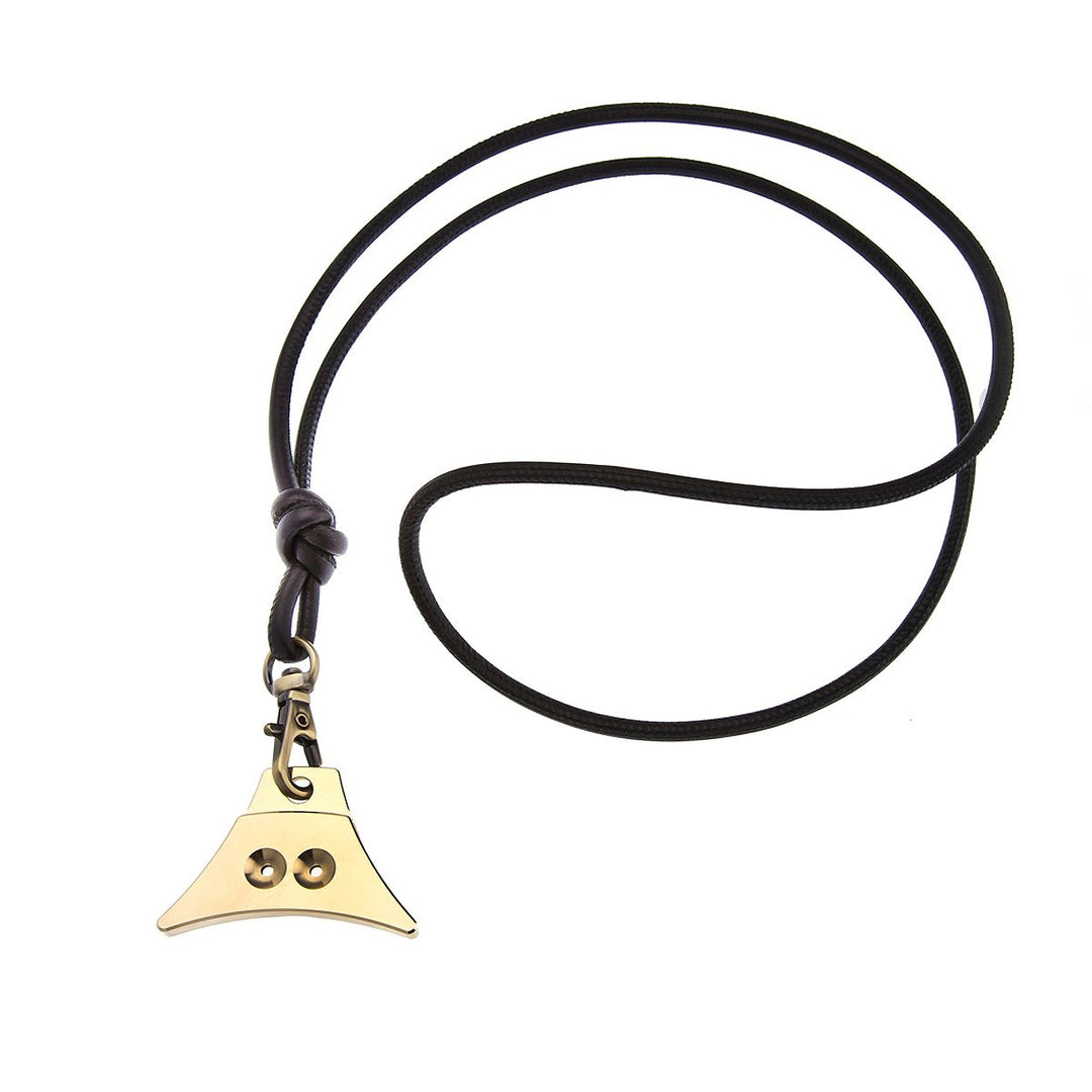 Logan Turbo Solid Brass Whistle & Nappa Leather Lanyard